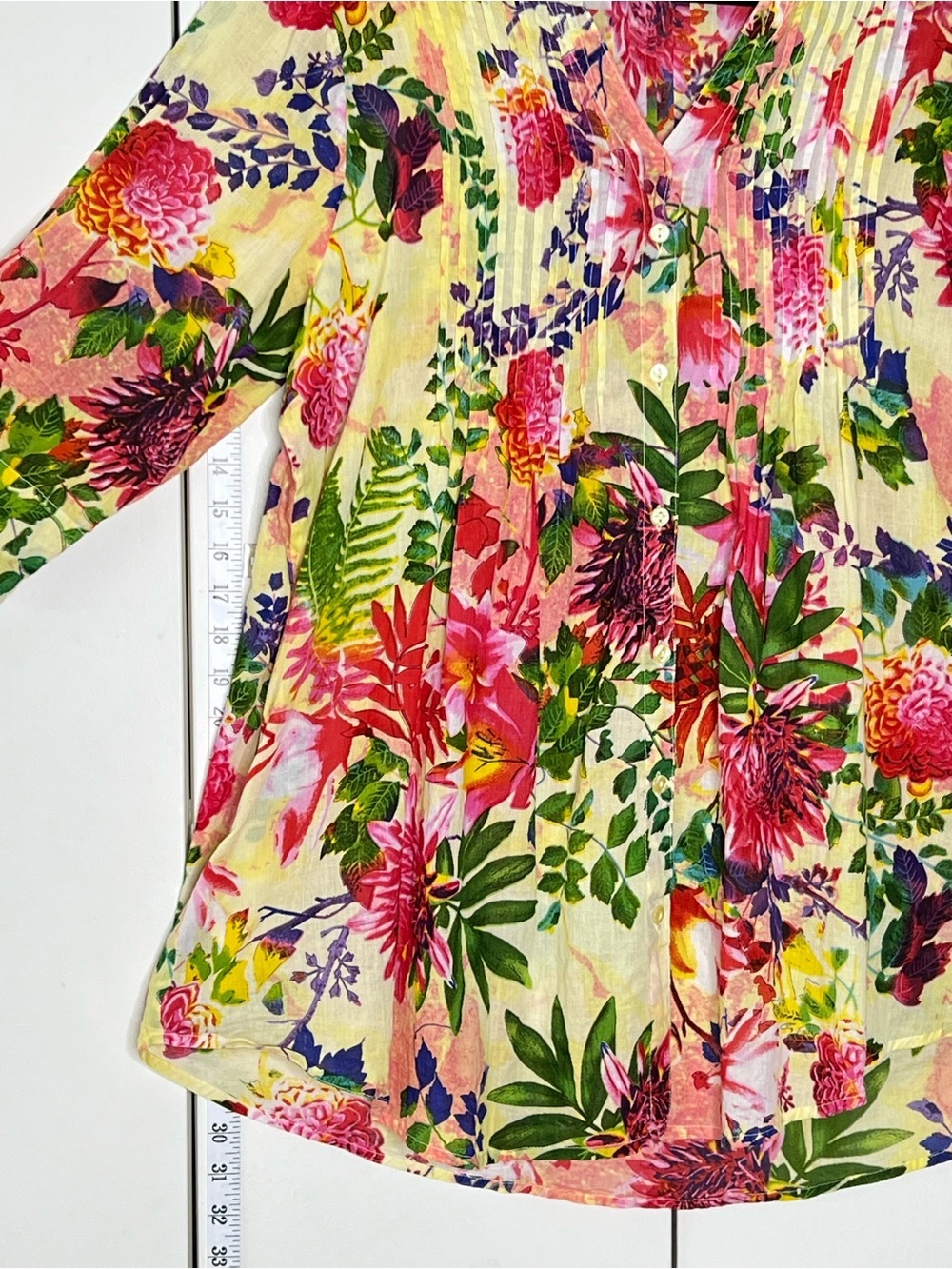 LA CERA Women’s XL Tropical Floral Lightweight Breathable Packable Shirt Blouse - Picture 7 of 7